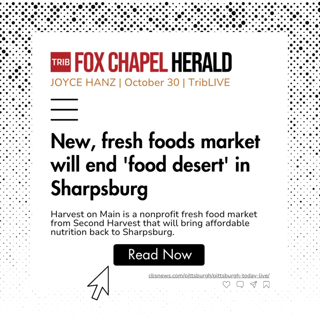 Article titled "New, Fresh foods market will end 'food desert' in Sharpsburg"