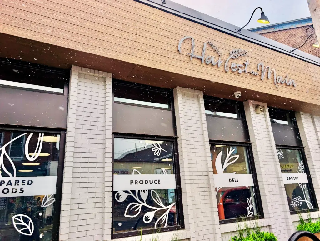 Harvest on Main exterior windows