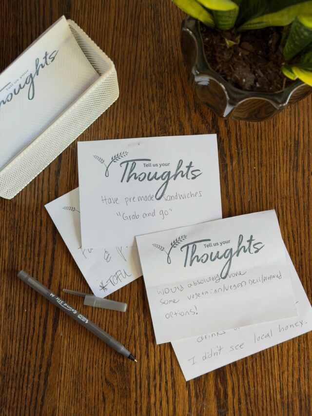 When you walk into Harvest on Main, you’ll notice a circular board filled with handwritten notes and a simple paper-and-pen station nearby.

It might not look like much, but it’s one of our favorite corners of the market.

This is where neighbors ask for special items, share kind words, tell us about a new favorite meal, or offer ideas on how we can better support our community.

We read every note because Harvest on Main is meant to grow alongside the people who shop here. Big idea, small suggestion, or something in between - we want to hear it.

There’s always room for your voice here, because every neighbor matters.

#harvestonmain #localgrocerystore #youmatter #pittsburghfoodie #sharpsburg