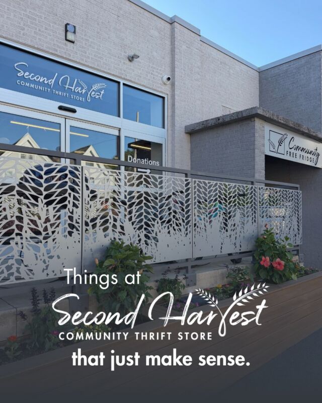 Things at Second Harvest Community Thrift Store that just make sense ✨

Great finds at prices that help your dollar go further. Boutique and vintage sections that make the treasures a little easier to spot. A place to charge your phone, pull up a chair, or grab what you need from the Community Free Fridge right next door.

Because to us, a community thrift store should be about more than what’s on the racks. It should be thoughtfully designed around the people who shop here—making everyday needs a little easier to meet and creating space to feel welcome while you’re at it.

Quality finds. Thoughtful details. A store built with community in mind. It just makes sense.💛