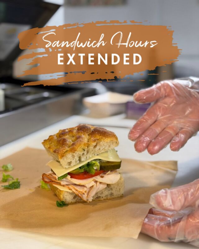 Your lunch window just got a little bigger. 🥪

Our extended sandwich station hours start TODAY! We’re now serving made-to-order sandwiches from 11am–3pm, Monday through Friday.

Come by for your favorite custom combination, check out the daily hot hoagie special, or let us make you something new.

Four hours of sandwich possibilities. We’ll see you for lunch.💛
